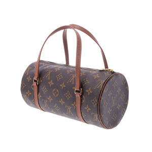 Louis Vuitton leather handbag Brown Monogram Papillon